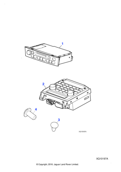 C2C32559 - Jaguar Radio/cassette player