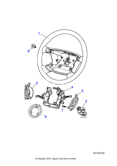 C2C31760 - Jaguar Horn push switch