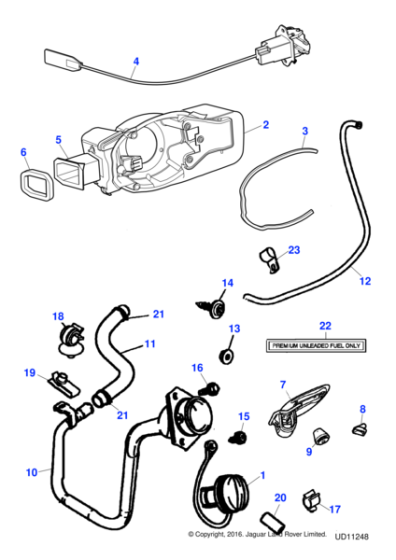 XR814369 - Jaguar Fuel label