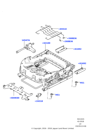 LR129297 - Land Rover Frame