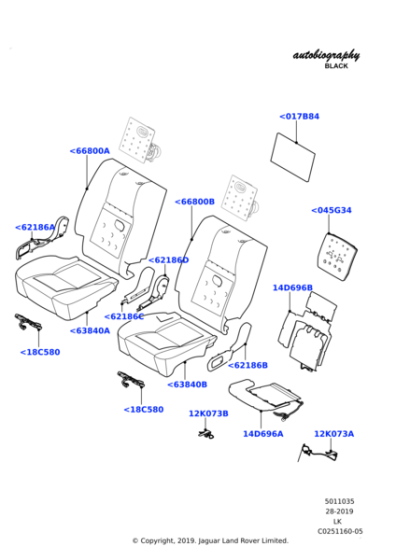 LR110933 - Land Rover Pad - Rear Seat Back