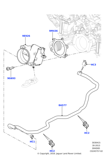 LR035563 - Land Rover Throttle Body And Motor