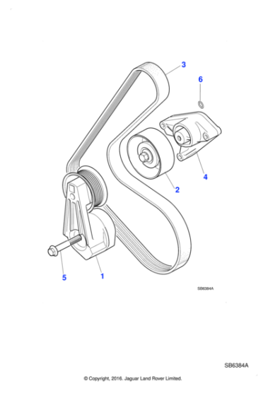 NCC7740AE - Jaguar Supercharger drive belt