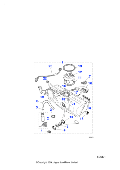 NND5908AP - Jaguar Fuel tank