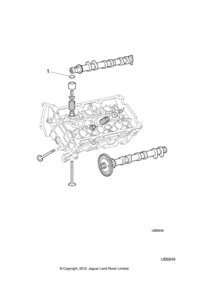 XR835392 - Jaguar Tappet adjustment shim