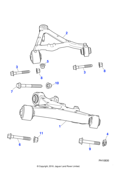 C2D49449 - Jaguar Wishbone arm