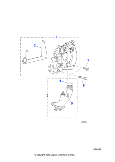 C2A1412 - Jaguar Oil pump gasket