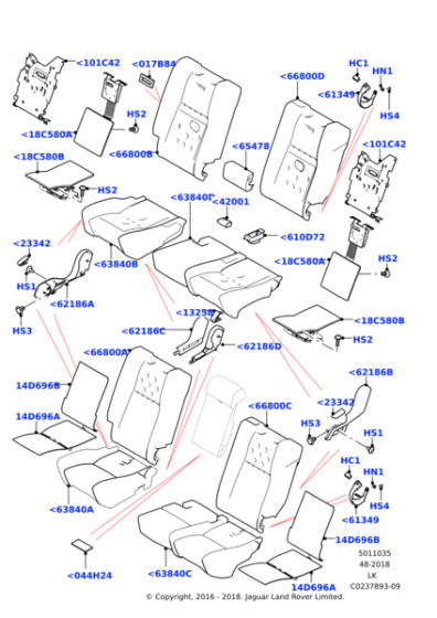 LR043426 - Land Rover Insert