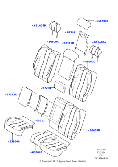 LR064444 - Land Rover Armrest