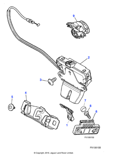 C2P17127 - Jaguar Latch