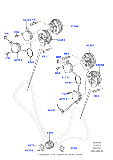 LR060396 - Land Rover Sprocket - Camshaft