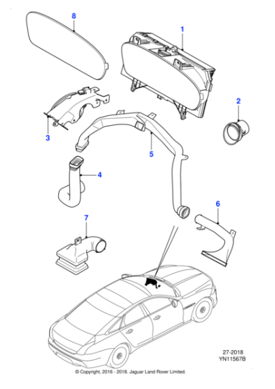 C2D15354 - Jaguar Analogue clock