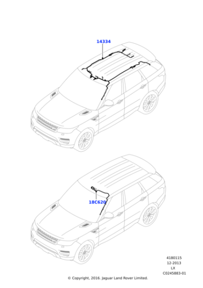 LR044834 - Land Rover Wire