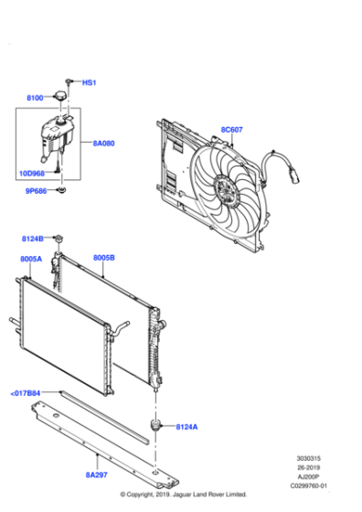 LR137900 - Land Rover Support - Radiator