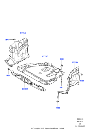 LR032232 - Land Rover Shield