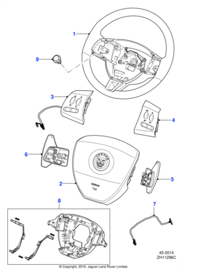 C2Z4184 - Jaguar Gearchange paddle switch