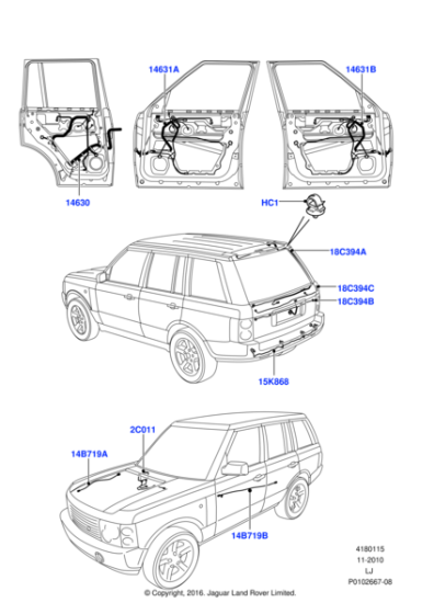 YMM502930 - Land Rover Wiring