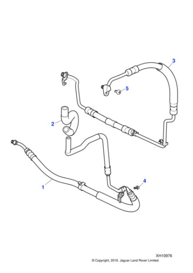 C2C28104 - Jaguar Power steering hose