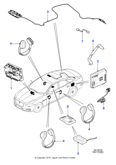 C2D17088 - Jaguar Link lead