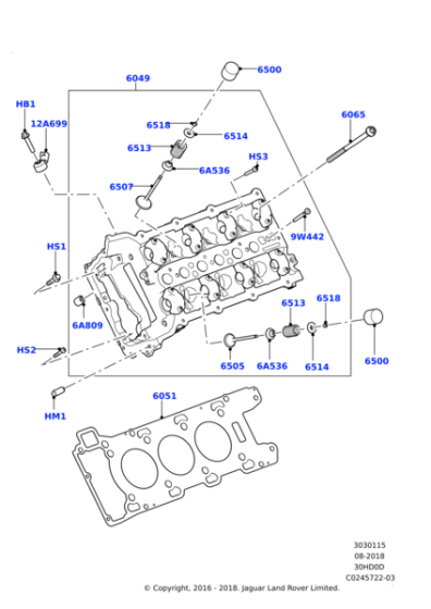 LR077674 - Land Rover Valve - Oil Regulator