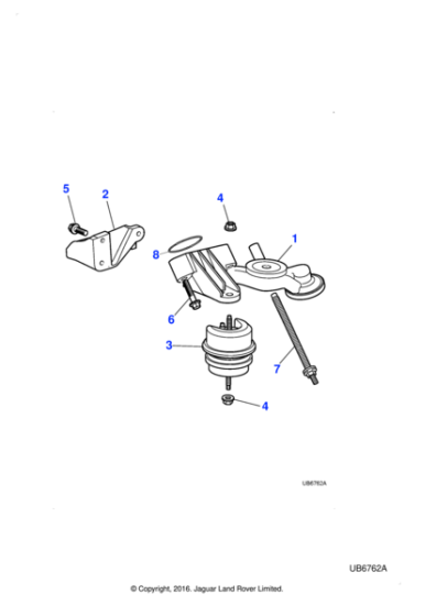 XR829657 - Jaguar Nut and washer