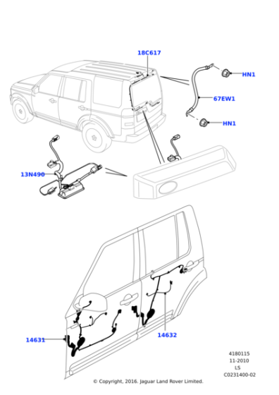 LR021065 - Land Rover Wiring