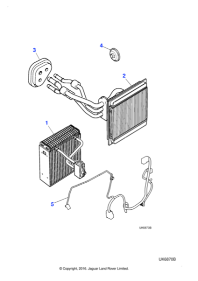 XR841782 - Jaguar Air conditioning harness