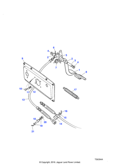 NTC1461 - Land Rover Cable assembly accelerator