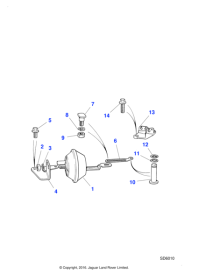 NH104041 - Jaguar Land Rover Nut - Hex.