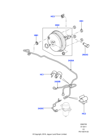 SQF500012 - Land Rover Tube - Vacuum