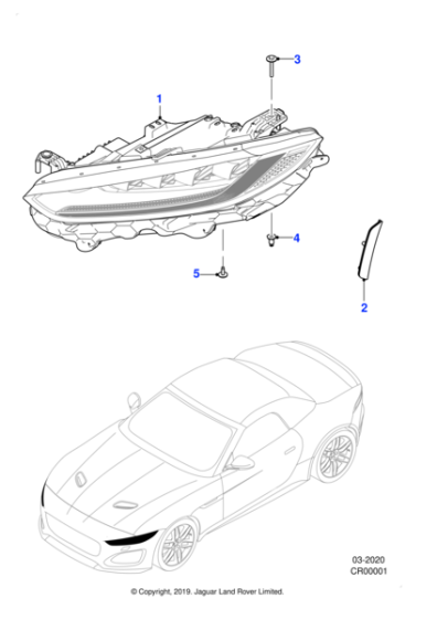 T2R48639 - Jaguar Headlamp