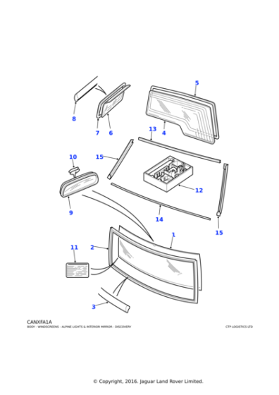 AWR1147 - Land Rover Weatherstrip-alpine light