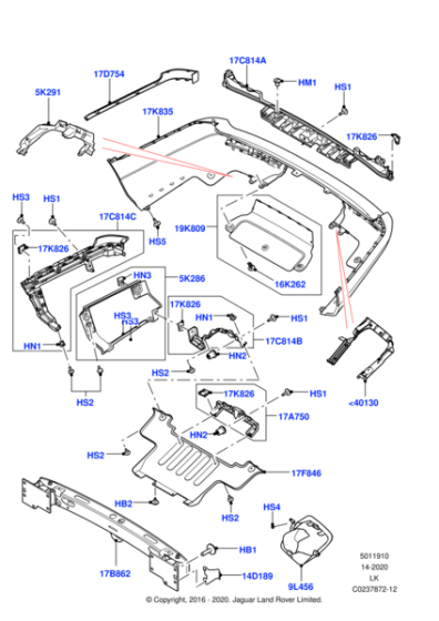 LR104002 - Land Rover Undertray - Towbar