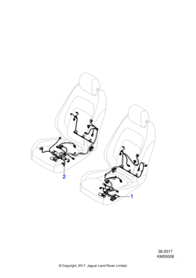 J9C22234 - Jaguar Driver's seat harness