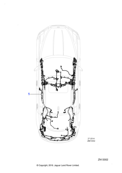 C2Z29799 - Jaguar Body harness