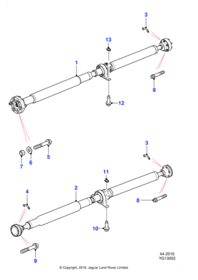 C2D36886 - Jaguar Propshaft