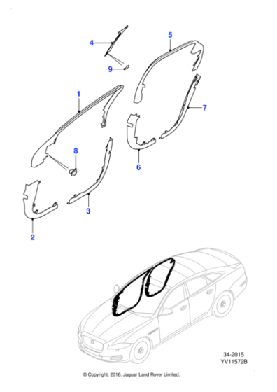 C2D1833 - Jaguar Frame finisher