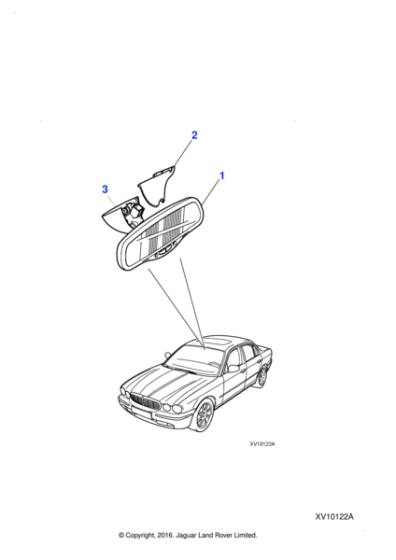 C2C31113 - Jaguar Interior rear view mirror