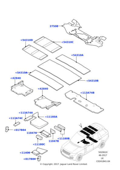 LR049263 - Land Rover Insulator