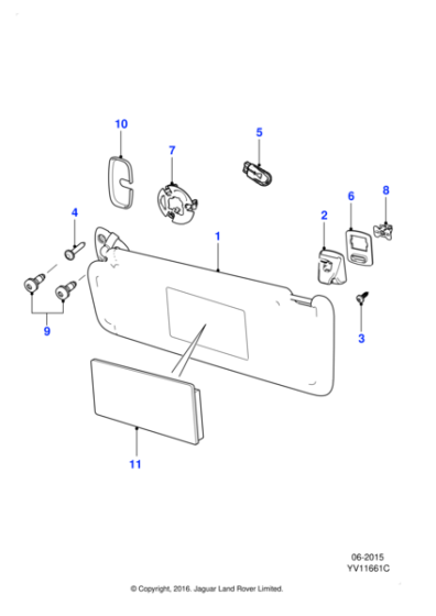 C2D20125VAE - Jaguar Screw cover