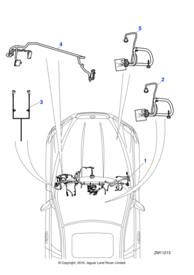 C2Z23696 - Jaguar Facia harness