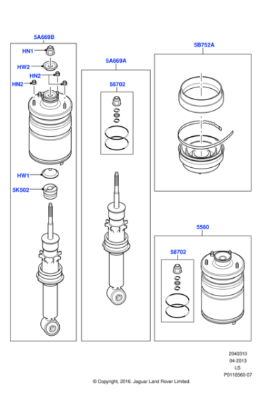 RKB500250 - Land Rover Spring - Rear