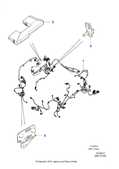 C2Z23661 - Jaguar Harness