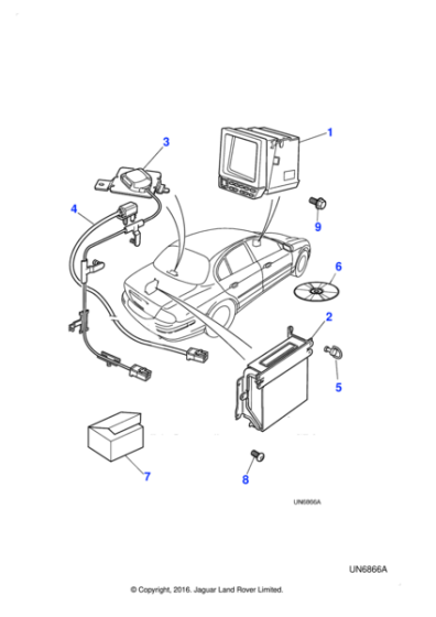 XR813966 - Jaguar Navigation module