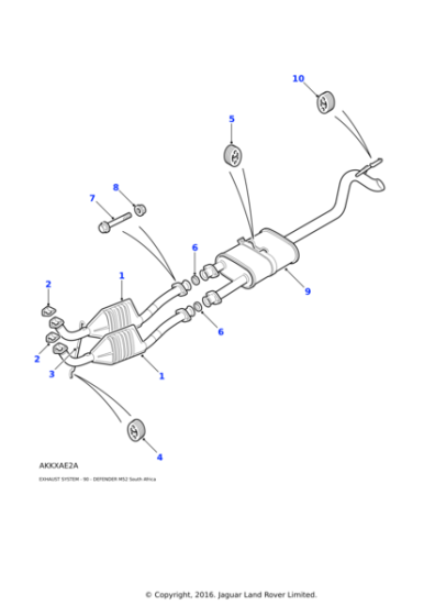 1711954 - Land Rover Nut - Hex.