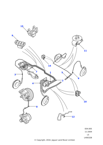 SGB112882 - Land Rover Pipe assembly brake