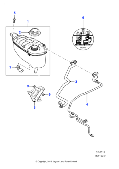 C2P18816 - Jaguar Expansion tank