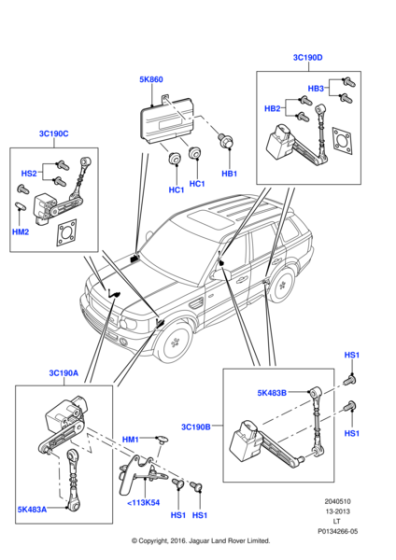 RQH500570 - Land Rover Sensor