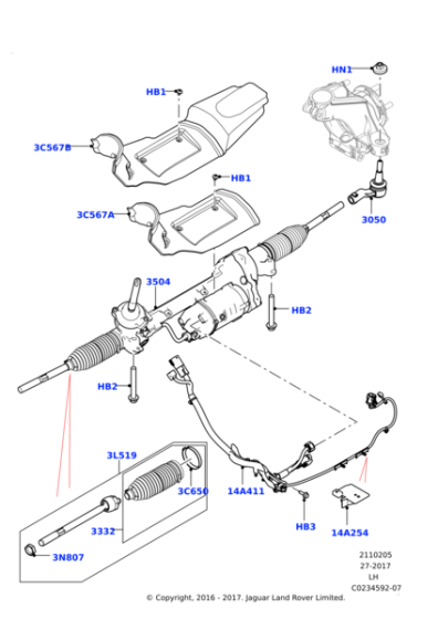 LR047514 - Land Rover Wire