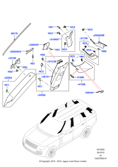 LR134959 - Land Rover Bracket - Support